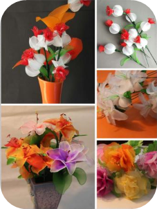 妙手生花—丝网花-教师作品3